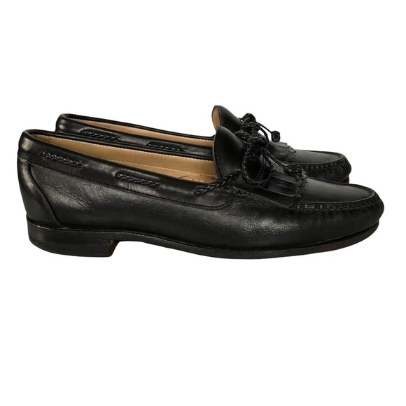Allen Edmonds Men’s Woodstock Kiltie Tassel Leather Loafers Size 9C Black main image 11